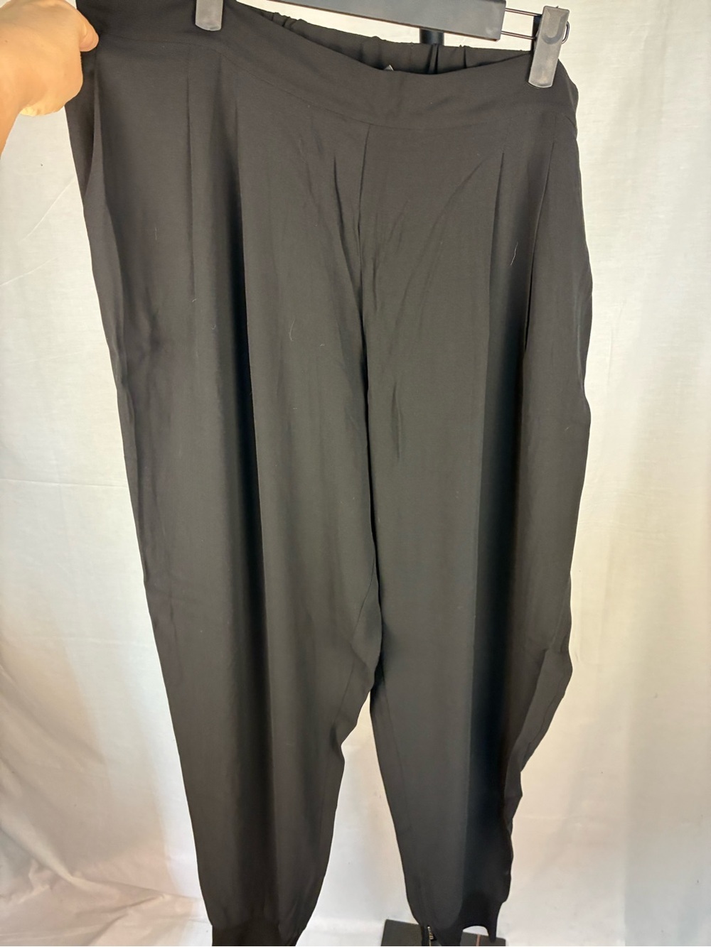 Eileen Fisher 100% Silk Pull-On Joggers XL